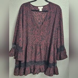 Avenue Studio Plus Size Blouse with Lace  30/32